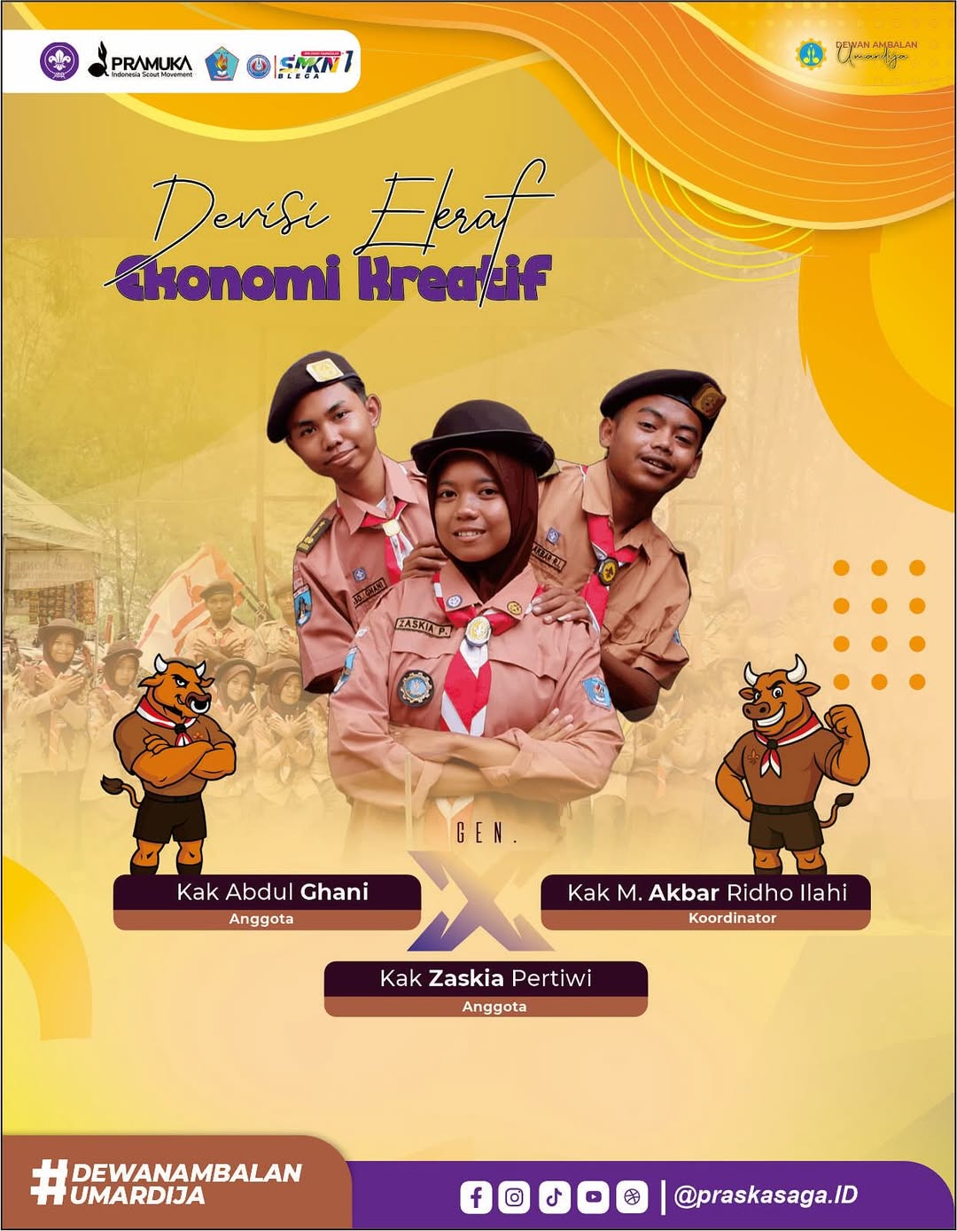 Foto Kak Abdul G, Kak Zaskia P & Kak M.Akbar R.I